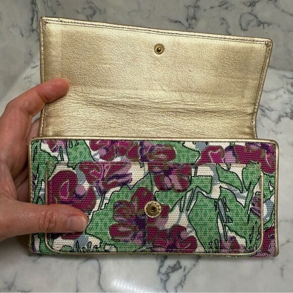 Vintage Coach Ashley Iris Floral Slim Envelope Wallet - Picture 9 of 11